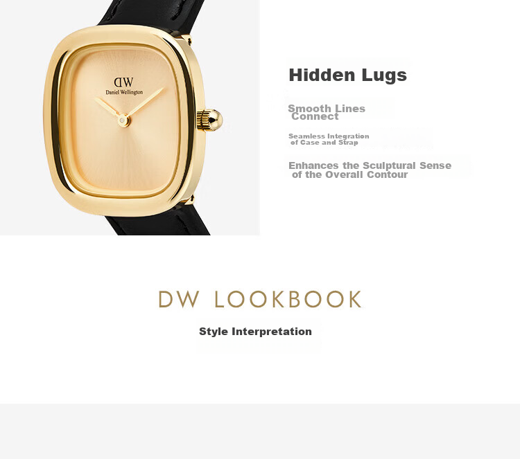 Daniel Wellington Women's Watch DW880 Square Leather Strap Quartz Wristwatch - Women's Day Gift 8