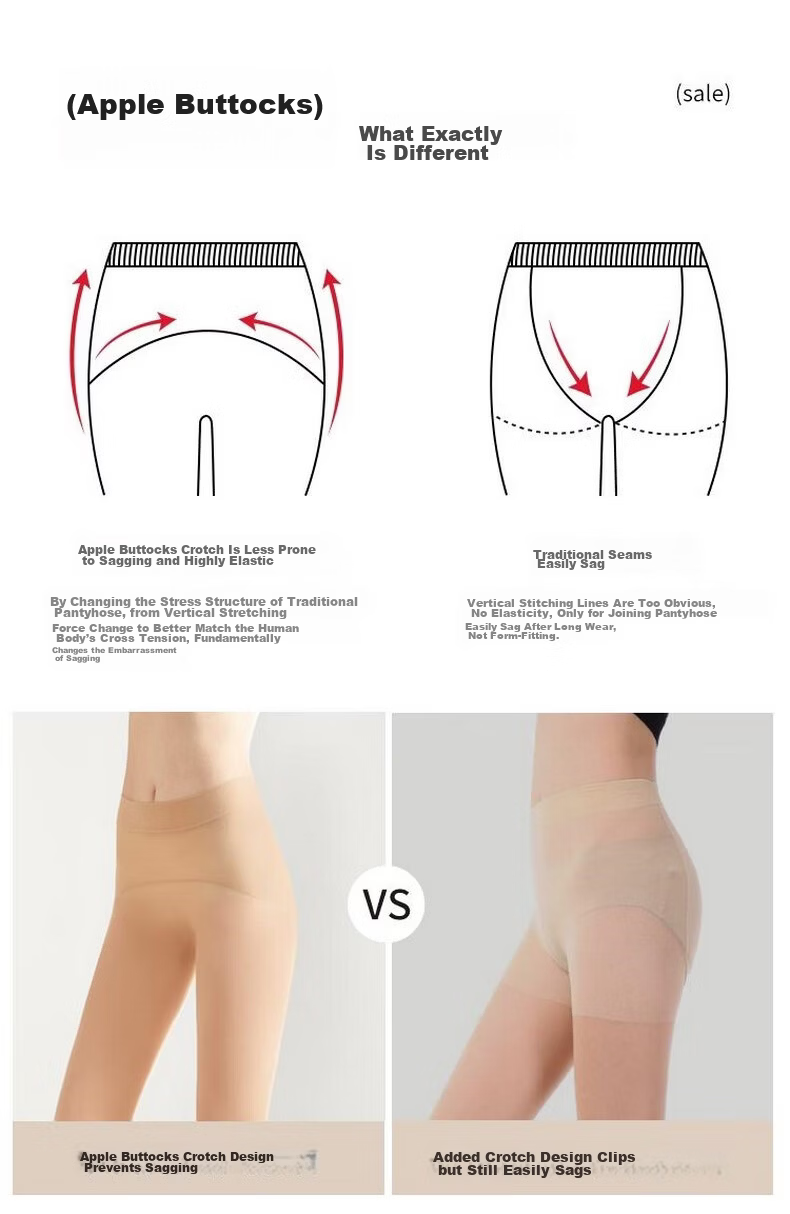 Avandy Sheer Leggings Spring Summer Thin Black Non-Slip Crotchless Tights Pantyhose Women Thin Anti-Snag Stockings 19
