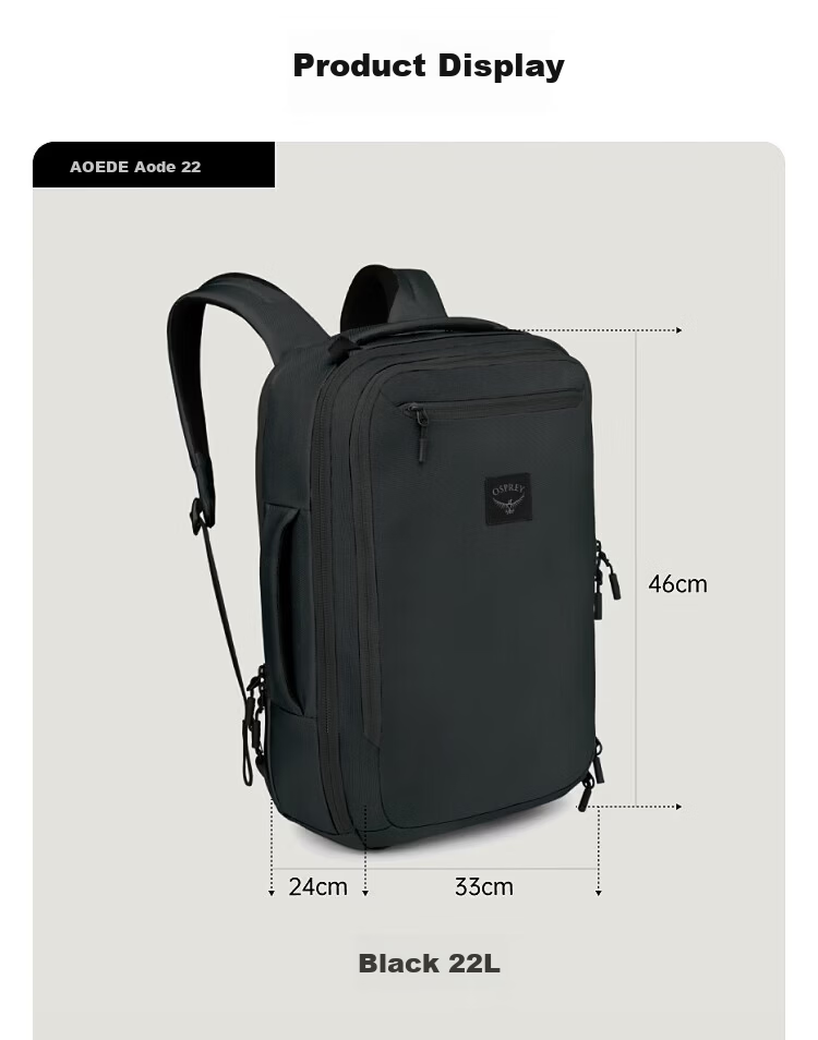 OSPREY AOEDE 20 City Business Commuter Backpack Casual Travel Double Shoulder Bag New Model 8