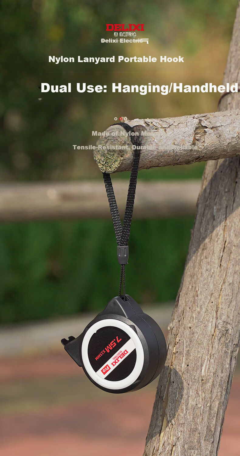Delixi 5m Thickened Hardened Steel Tape Measure Household 3m Box Tape 10m Measuring Tape 9