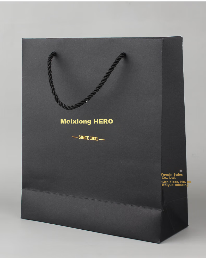 HERO Accessories Gift Tote Bag Fashion Business Office Gift Bag Black Medium 3