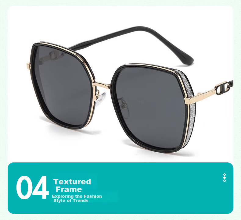 BWNK Women's High-End UV Protection Polarized Sunglasses Slimming Trendy Fashion Sun Glasses 5