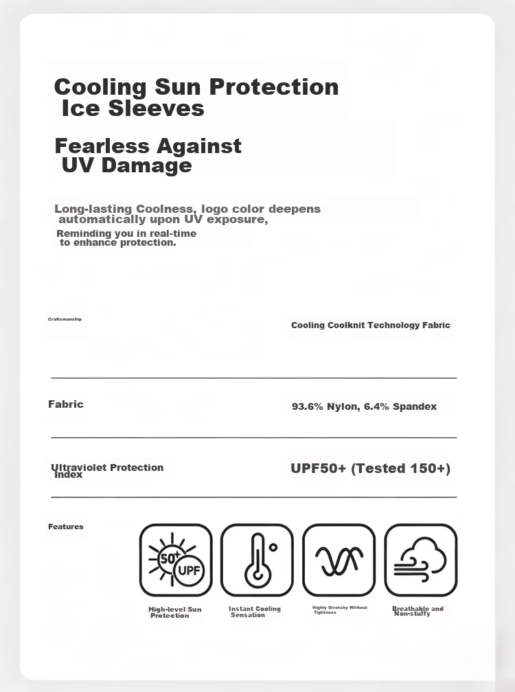 JD Jingzao UV Sensing Ice Silk Sun Protection Sleeves Unisex Summer Driving Outdoor Sports Black 1 Pair 2