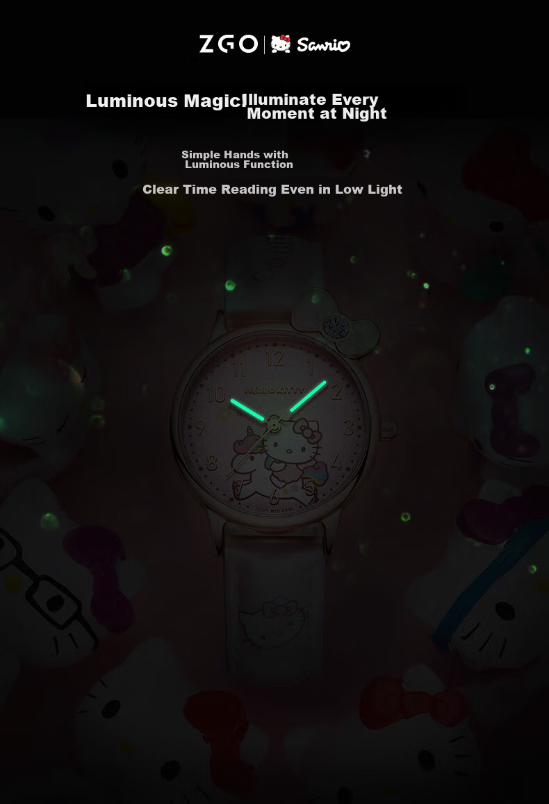 Hello Kitty Children's Watch Time-Only Girls 6-16 Years Old Sanrio Birthday Gift for Elementary and Middle School Girls Daughter 5