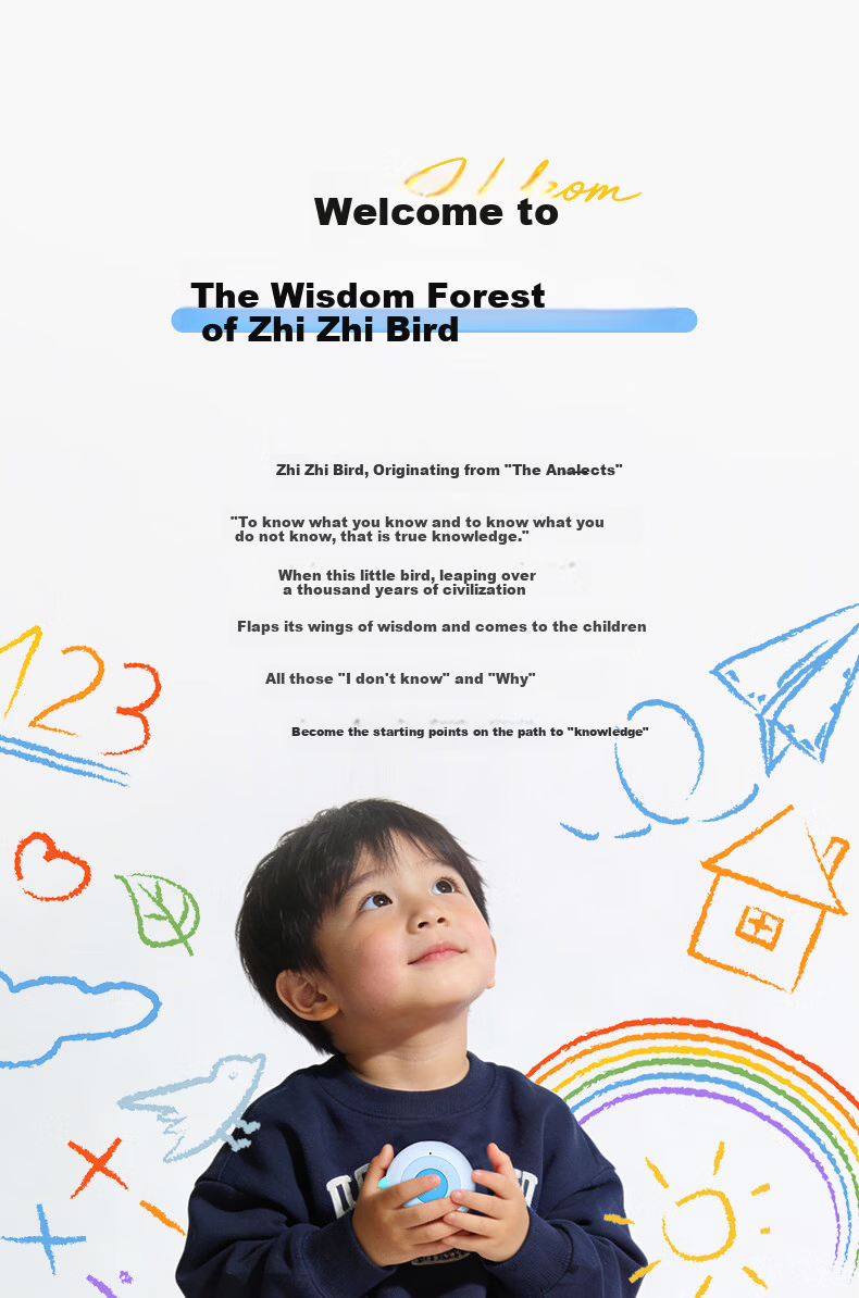 Pure Portable AI Smart Chat Robot Doubao Children's AI Toy Q&A Story Machine Birthday Gift for Boys and Girls 5