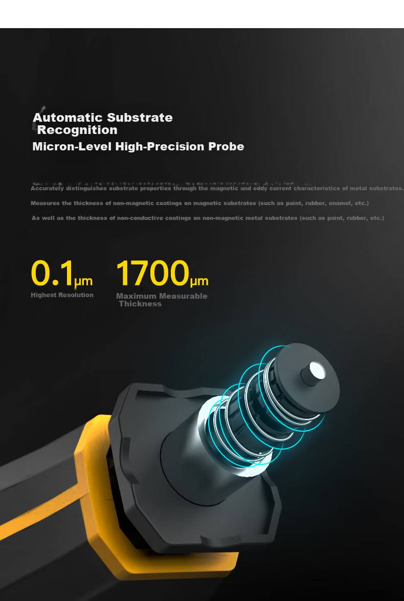 Shendawei Coating Thickness Gauge High Precision Automotive Paint Film Metal Ceramic Paint Thickness Meter Iron Aluminum Car SW-6310A 7