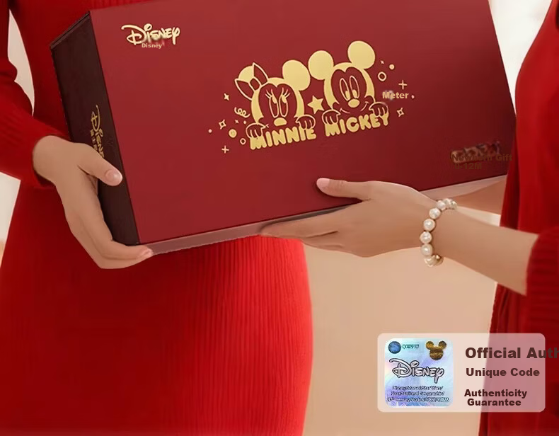 Disney Newborn Welcome Gift Box Baby Rattle Toy Soothing 0-12 Months Infant Month Celebration Children's Day Gift 2