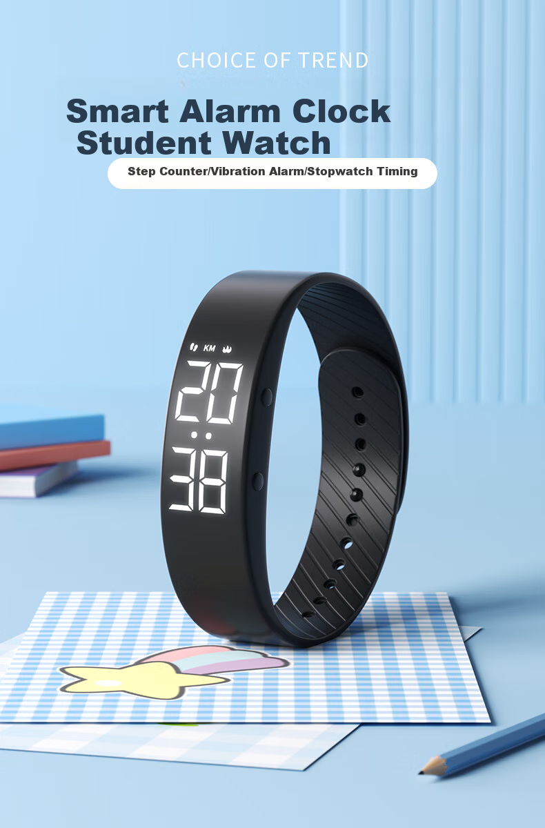 Koshi Student Dedicated Junior High School Wake-up Alarm Vibration Children's Wristband Smartwatch for Middle and High School Girls Time Display 1