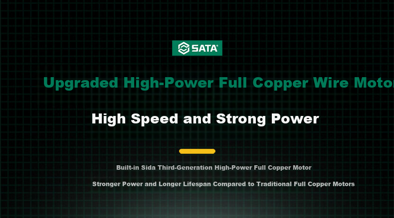 SATA Electric Angle Grinder Cutting Machine Household Polishing Hand Grinder Multifunctional D05724 Metal 4