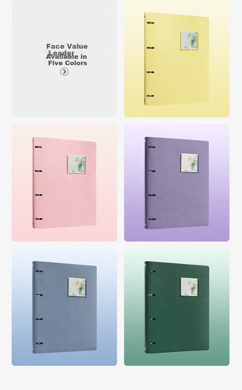 TIANSE American Style Thin Crispy Tearable A4 Loose-leaf Notebook Student Exam Mistake Note Pink Sakura TS-4215 4