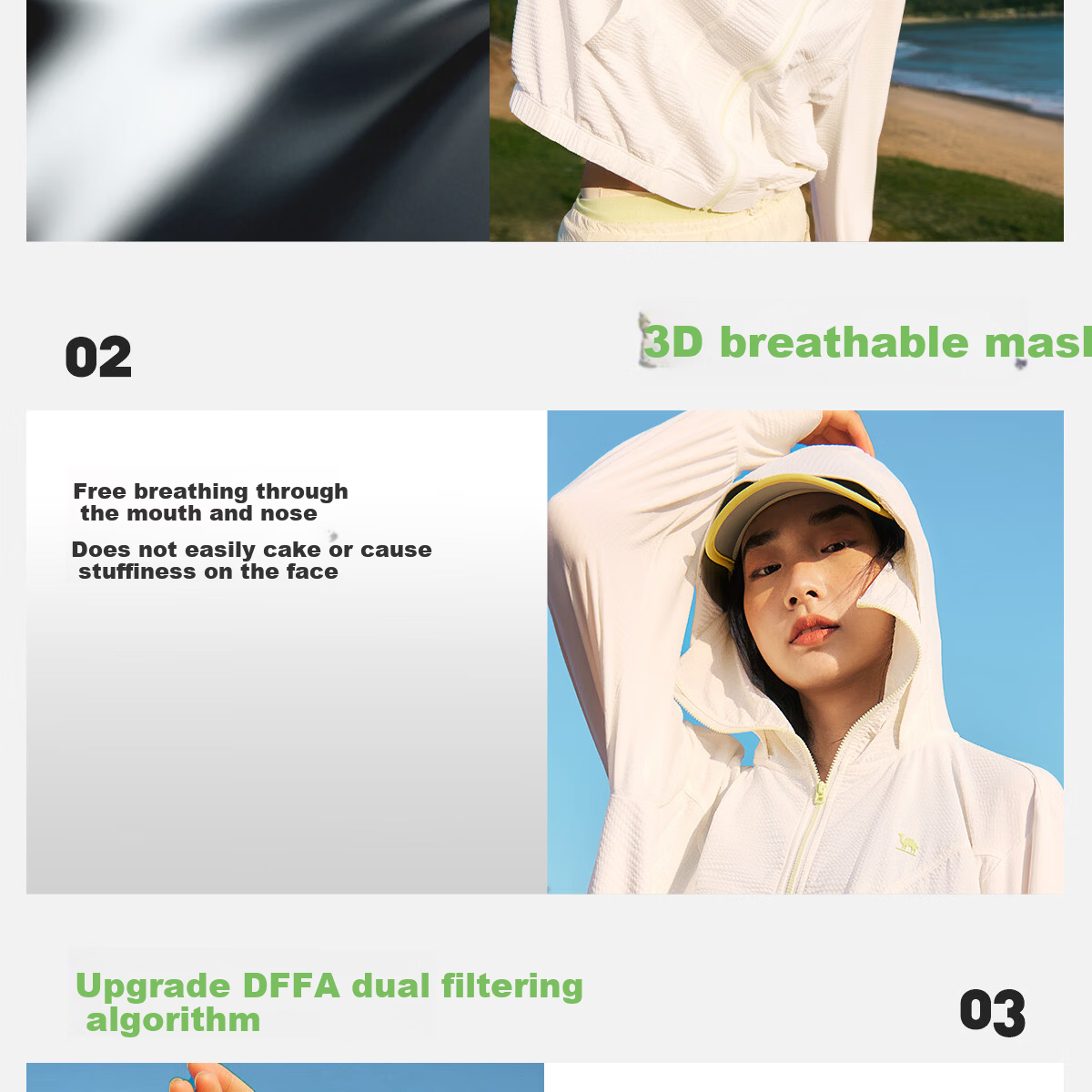 Camel Women's Sun Protection Jacket Spring Summer New Outdoor Cooling Heat Shield Breathable UV Protection M26BS01065 14