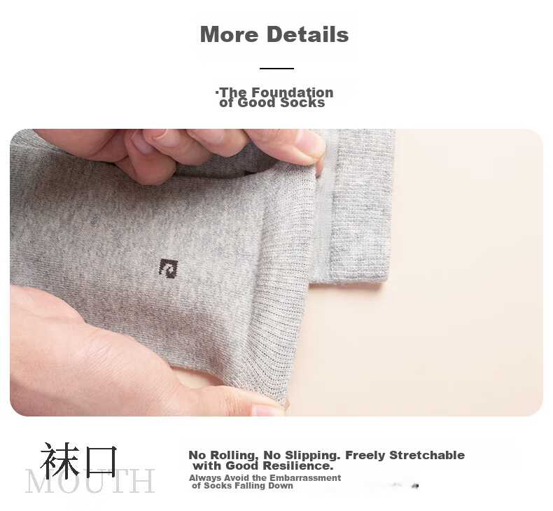 Pierre Cardin Men's Socks 100% Cotton Summer Antibacterial Odor-Resistant Mid-Calf Seamless Business Cotton Socks Gift Box 17