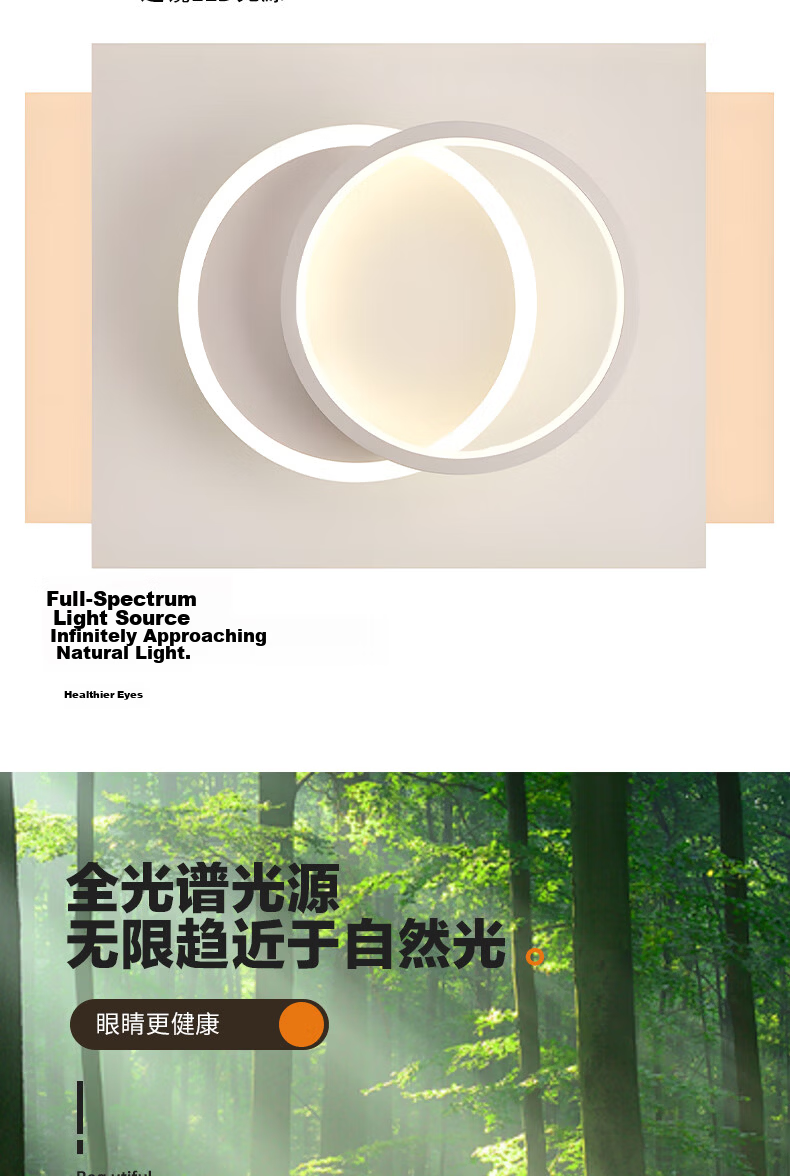 HD LED Minimalist Ceiling Corridor Light Balcony Entrance Creative Round Lamp [Installation and Removal Included] 5
