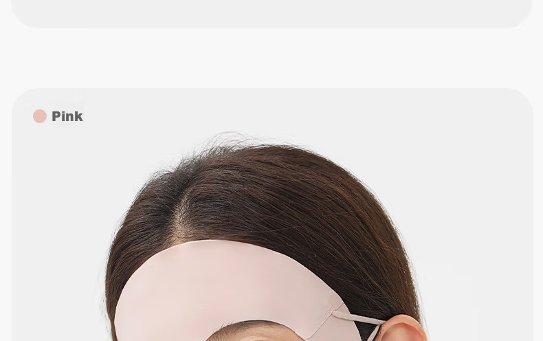 Romon Ice Silk Sun Protection Face Mask for Women Breathable UV Protection Ear-Hanging Full Face Cycling Mask 11