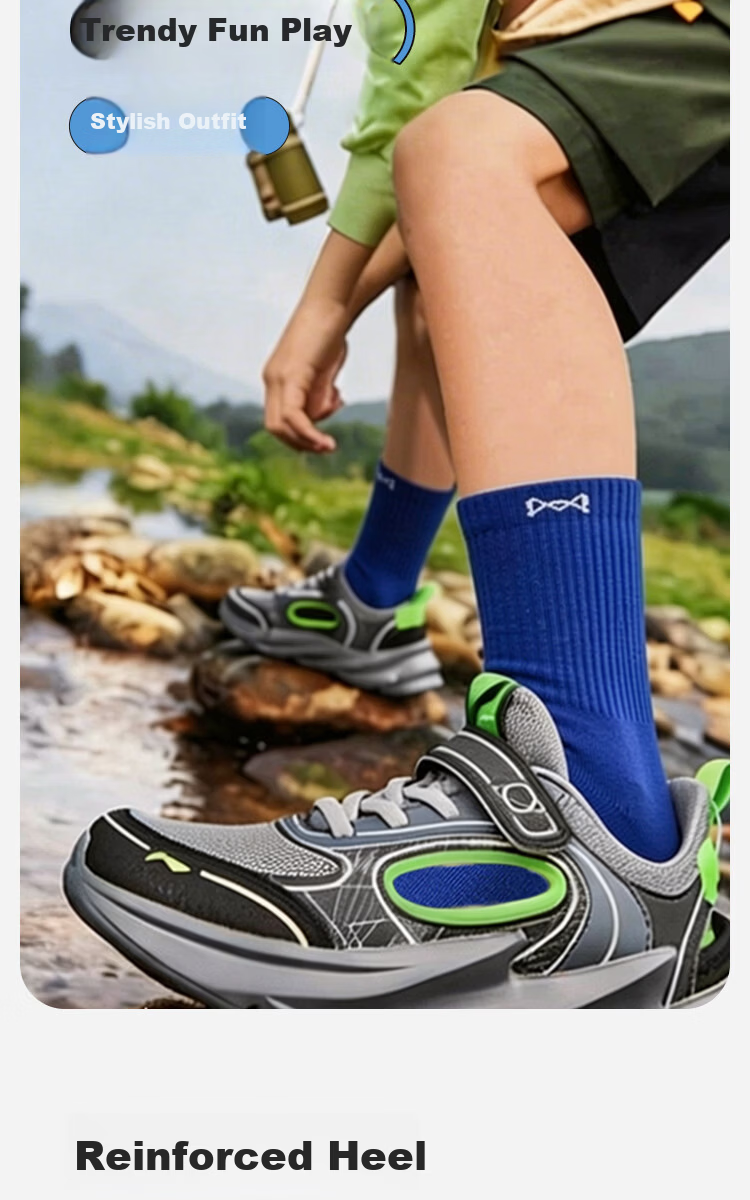 Miiow Kids Boys Breathable Cotton Socks Spring Summer Mid-Calf Alphabet Sports Socks for Toddlers and School Children 7