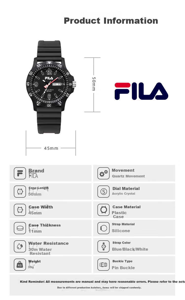 FILA Student Watch Exam Special Watch for Middle and High School Students Unisex Kids Sports Watch 6909-001 7