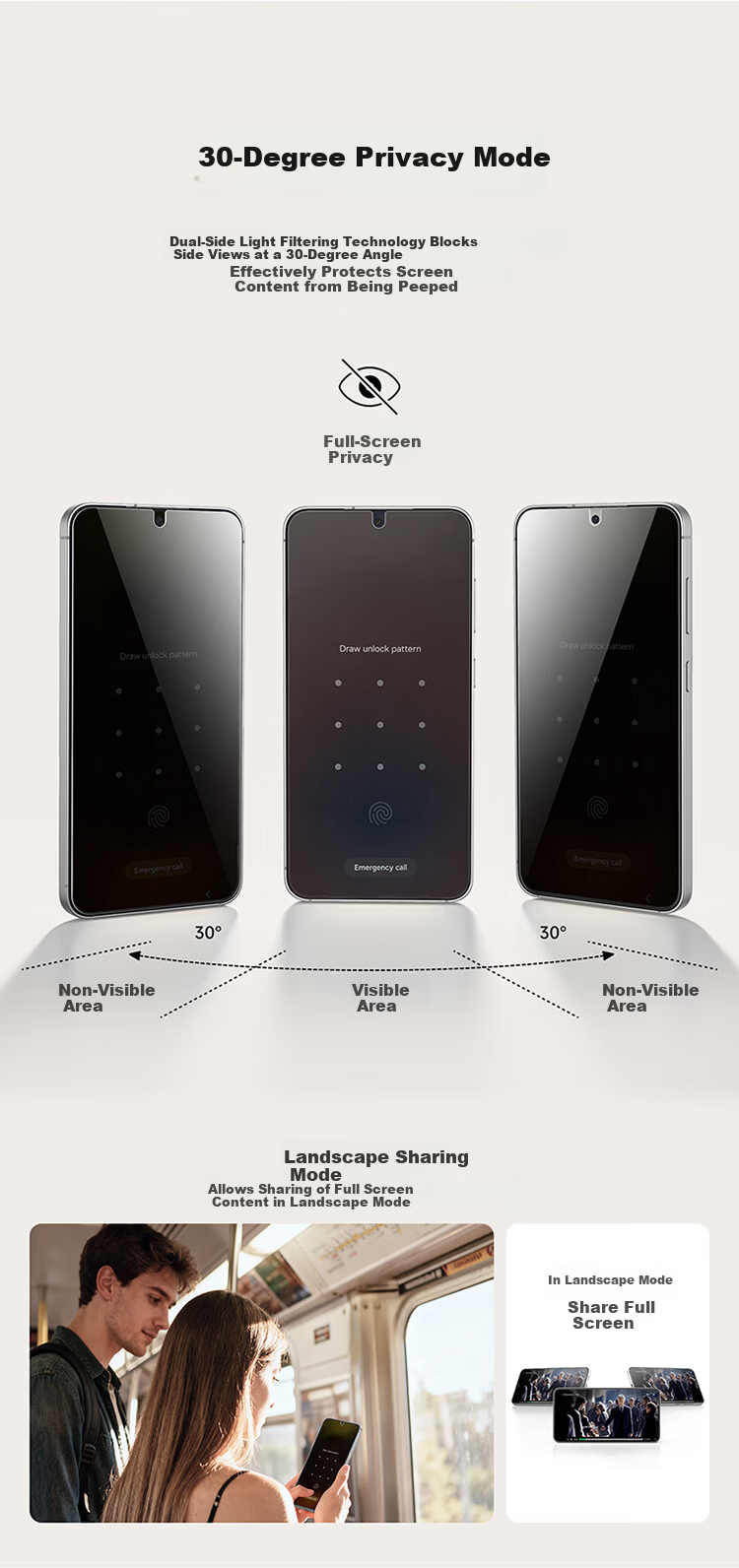 BELKIN Samsung S26 Tempered Glass Screen Protector Anti-Scratch Durable HD AR Anti-Glare Film 3