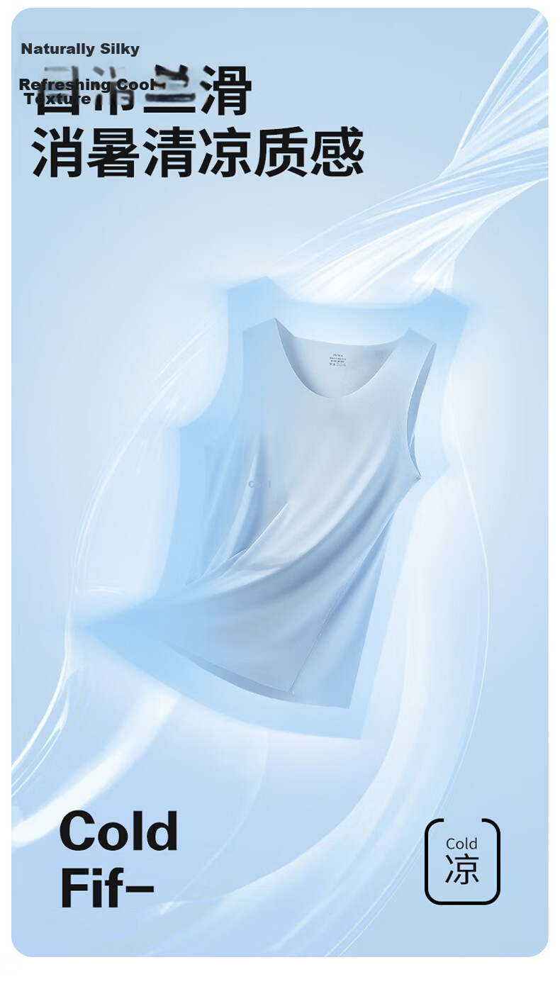 Mengyangwang Men's Ice Silk Seamless Quick-Dry Sports Fitness Sleeveless Vest, Thin Summer Tank Top, 2-Pack 3