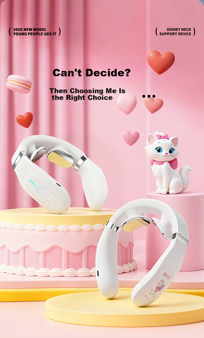 Disney Marie Cat Cervical Massager Neck and Shoulder Massager Neck Care Device Gift for Girls Children's Day Graduation Birthday Practical Gift 4