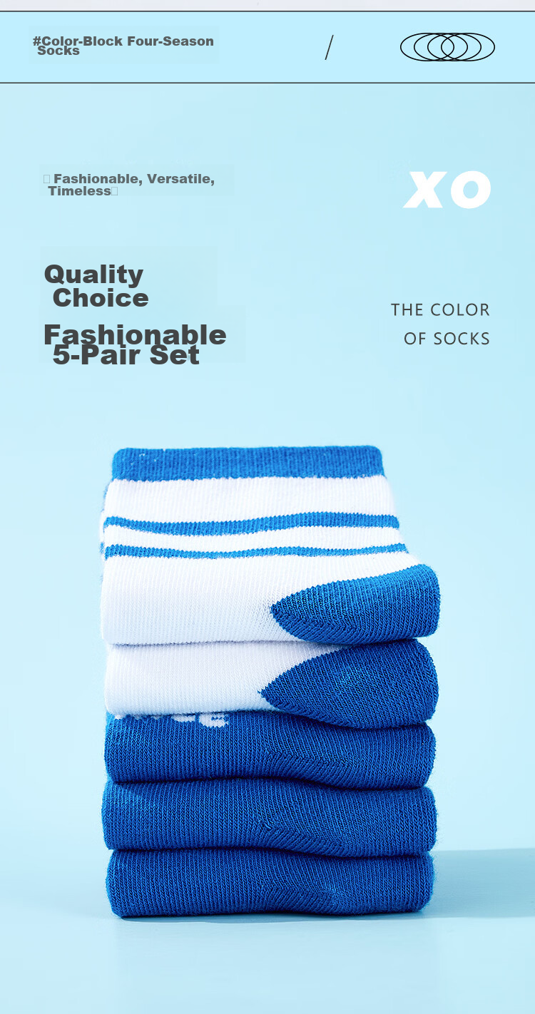 MiiOW Children's Socks for Boys [Trendy Letters + Soft Cotton] Mid-Calf Cotton Socks for Baby Boys, Versatile All-Season Socks 12