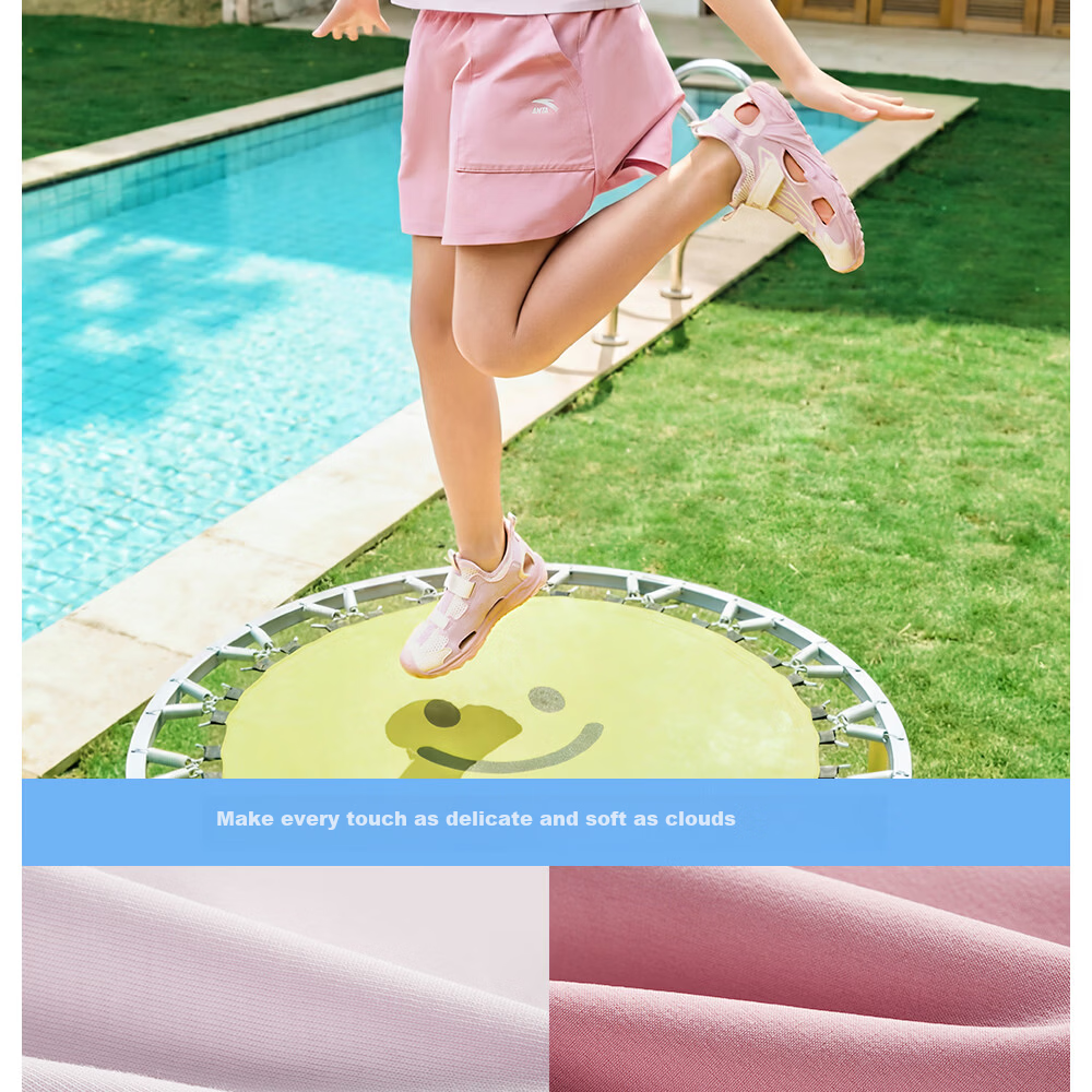 Anta Kids Sports Set Girls 2026 Summer Breathable Skin-friendly Cotton Short Sleeve Skirt A62626702 5
