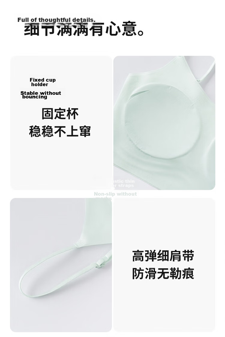 GUJIN 2-Pack Cooling Underwear for Girls Children Students High School Development Period Youth Bra Vest 16