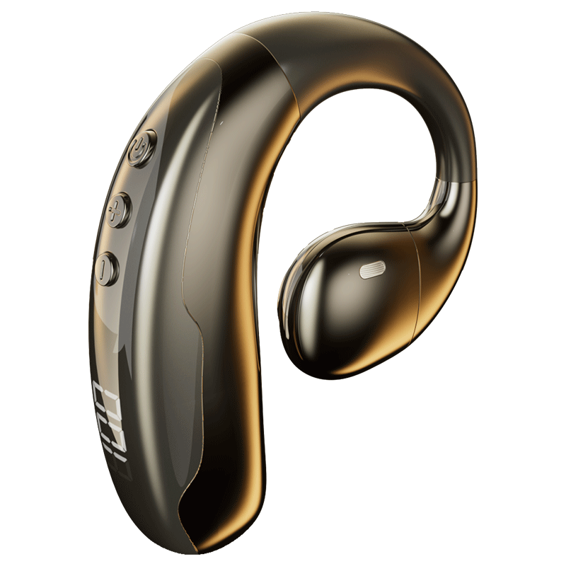 Chengao Wireless Bluetooth Earphone Single Ear Hook 2026 Best Seller Long Battery Life Bone Conduction Non-In-Ear High Fidelity Sound for Driving Cycling Sports Universal M16 Black