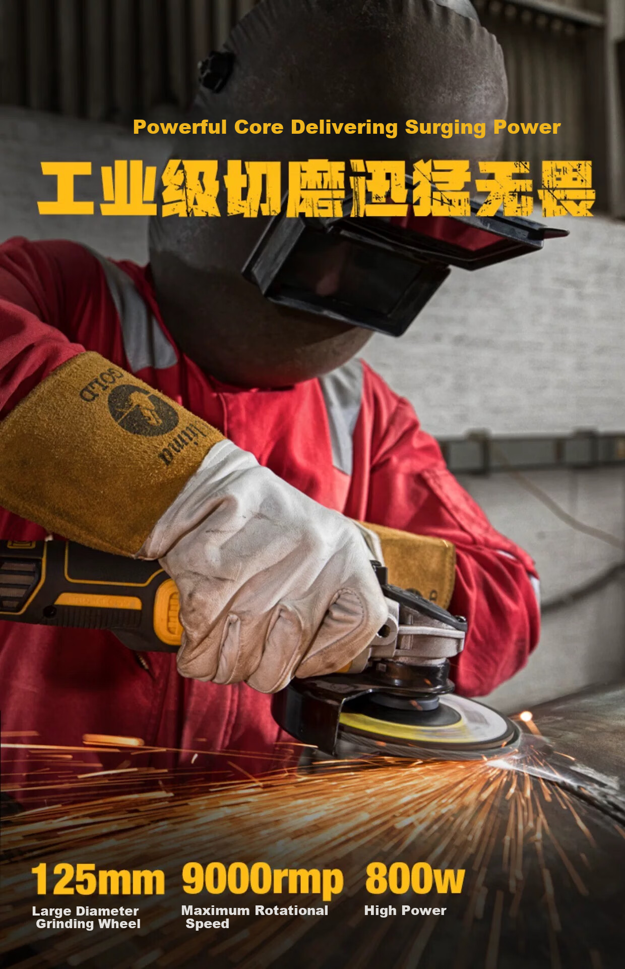 DEWALT 20V Lithium Brushless Angle Grinder Polisher DCG405FN - Tool Only for Auto Detailing and Repair 3