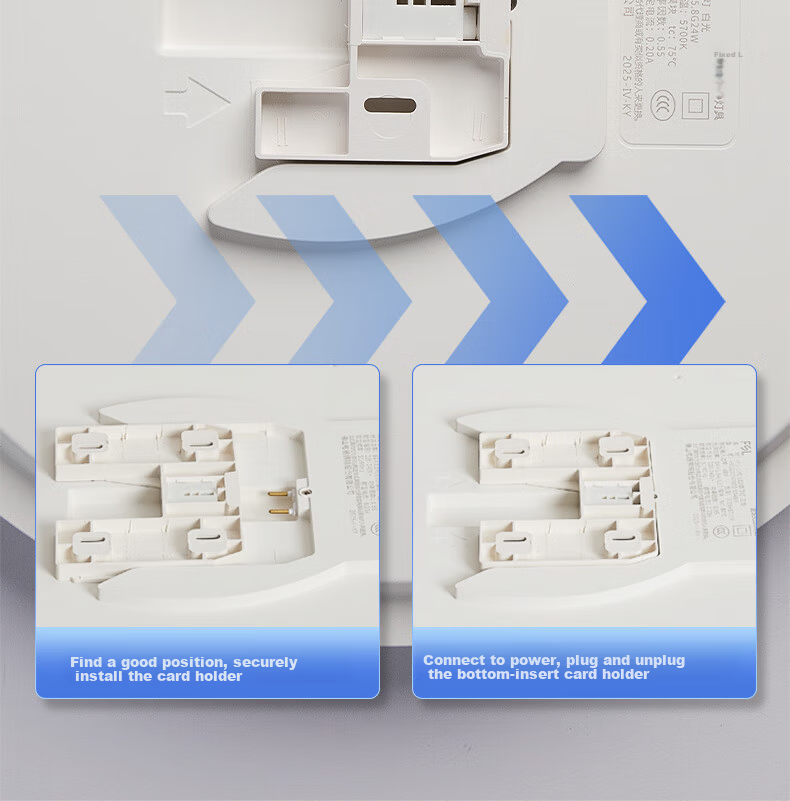 Foshan Lighting (FSL) Microwave Sensor Waterproof Ceiling Light Smart Light Control Dustproof Moisture-proof Mosquito-proof Insect-proof Corridor Stairway Passage Garage Lamp 24W Cool White 16
