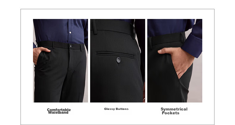 G2000 Men's Spring Autumn Multi-Stretch Business Commuter Anti-Static Antibacterial Dress Pants (Mall Same Style) 5