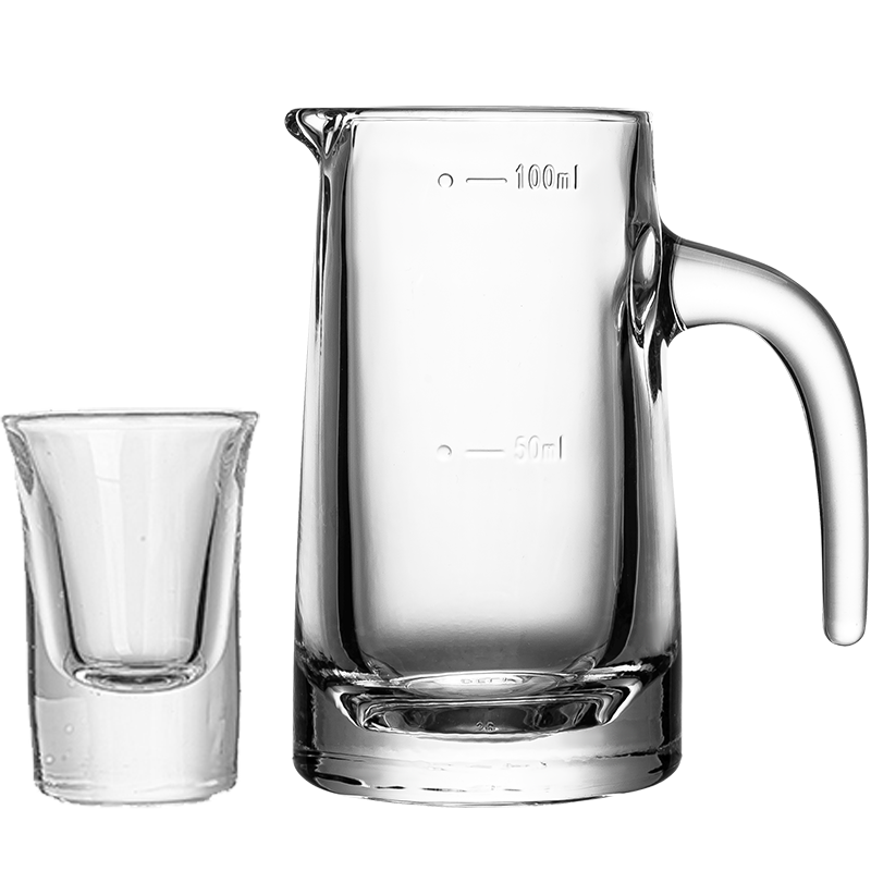 Green Apple Baijiu Glass Gift Set with Decanter, 6 Pots and 6 Crystal Glass Cups, 60ml Each, Housewarming and Birthday Present
