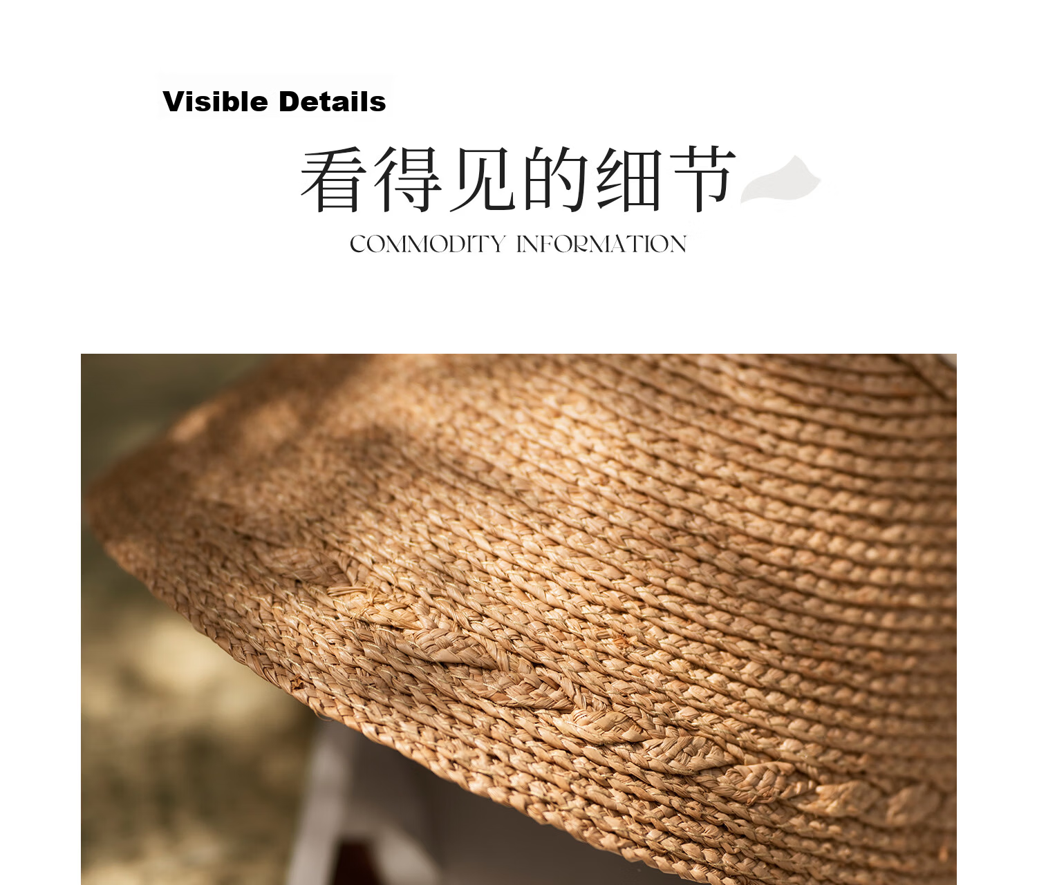 FANCET Women's Summer Open-Top Breathable Hand-Crocheted Raffia Sun Hat Wide Brim UV Protection Sunshade Hat 40