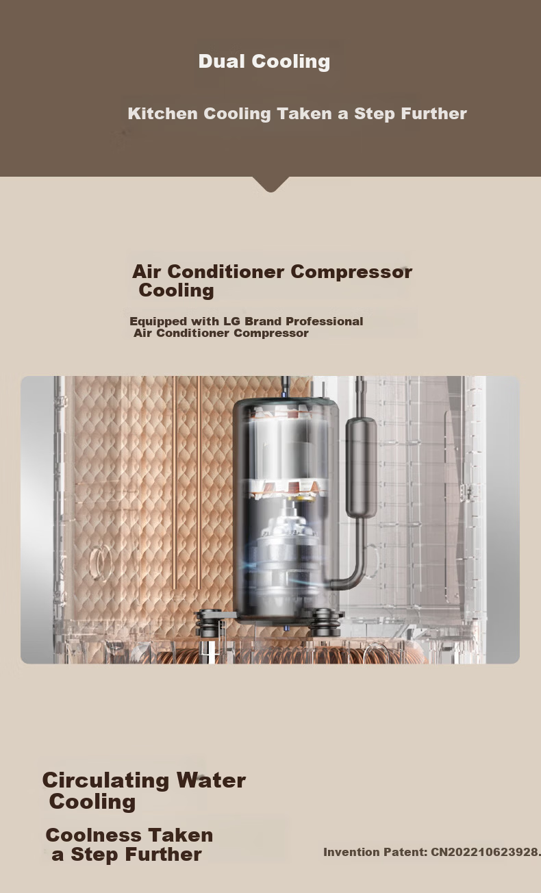 Bailang Kitchen Air Cooler Single Cold Integrated Portable Air Conditioner Ductless No Installation No Outdoor Unit Floor Standing Kitchen Air Conditioner for Home Living Room Balcony 11