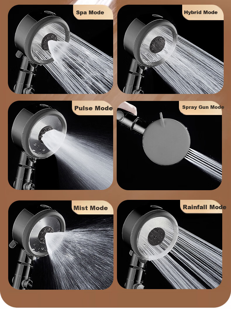ILeddog [Germany] Pressurized Shower Head Handheld Filtered Shower Set for Home Bathroom NAL-016 12