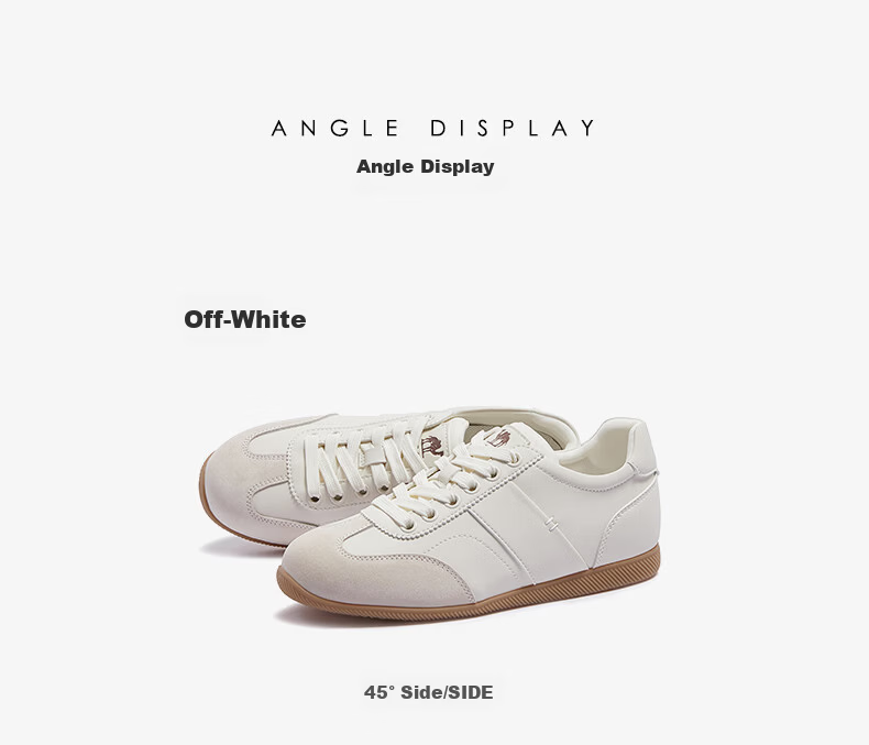 CAMEL Women's Casual Lightweight Thin-Soled Sports Shoes L26S255205 Off-White Size 37 15