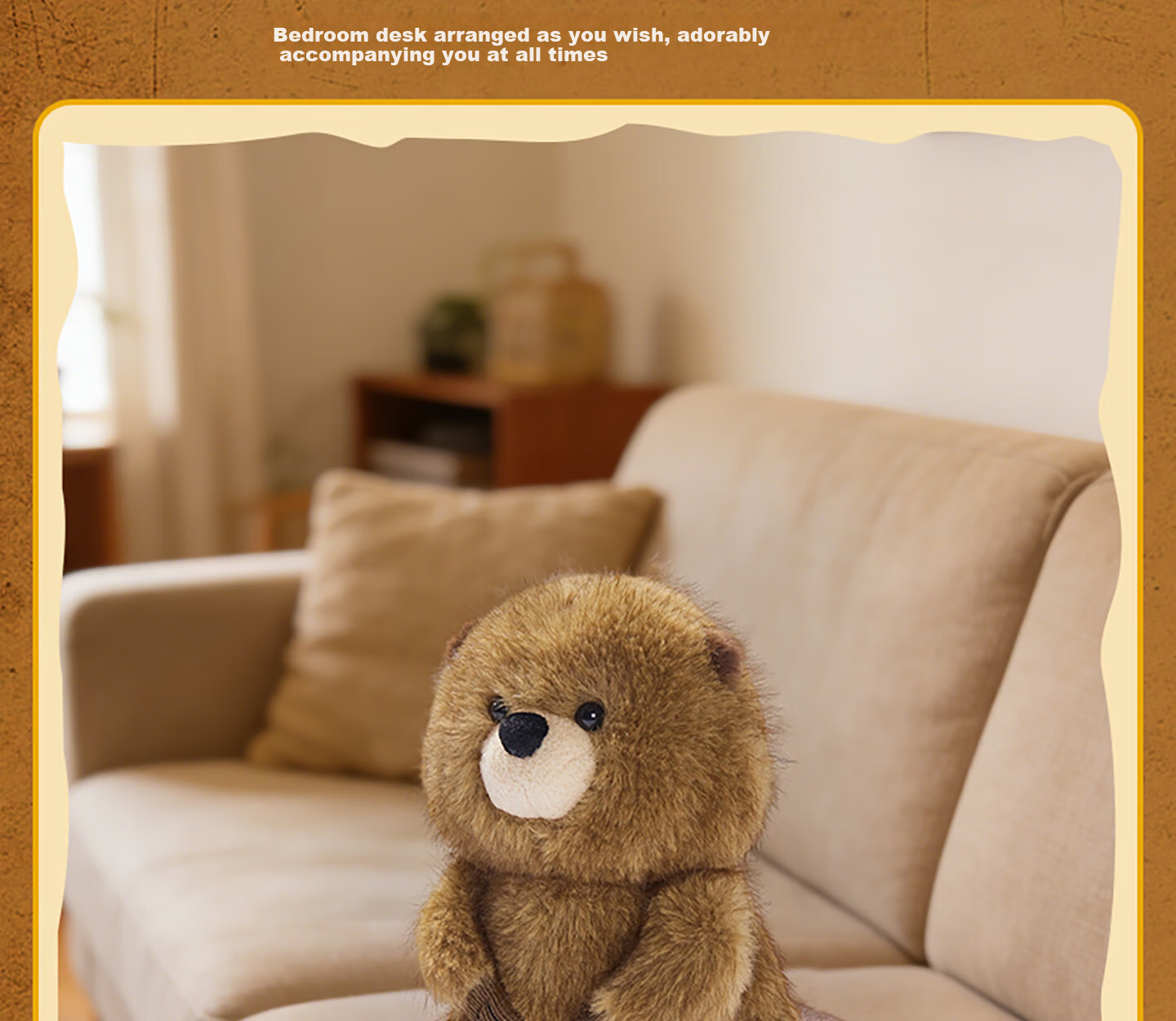 MINISO Disney Pixar Beaver Transformation Plan No.8 Smiling Beaver Plush Toy Doll Birthday Gift 9