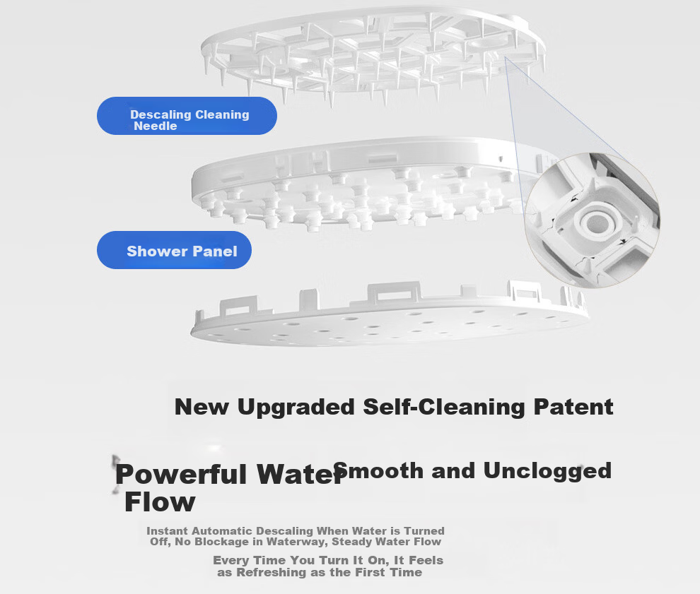 ARROW Self-Cleaning Multifunction Large Panel Handheld Shower Head High-Pressure Single Head AE58162CP 7