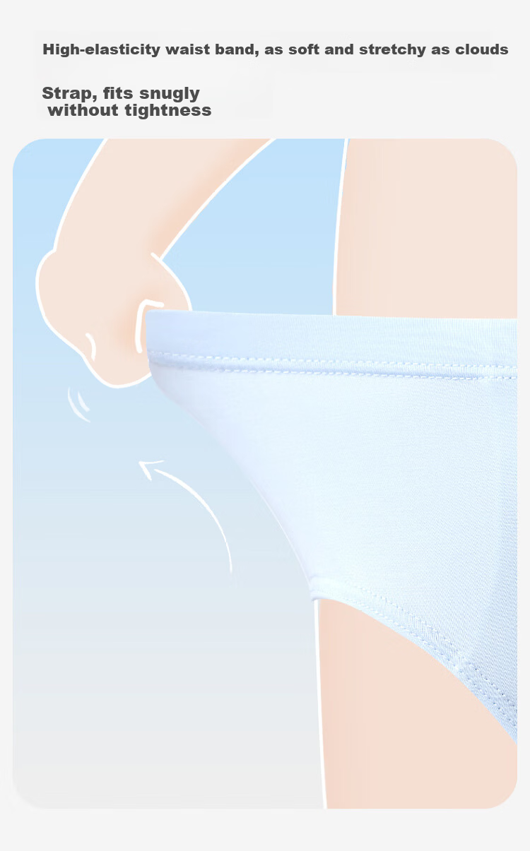 Jiusuiban Kids Air-Conditioned Boys' Underwear 7A Antibacterial Cooling Triangle Briefs with Silk Crotch Cartoon Print for Older Children 4