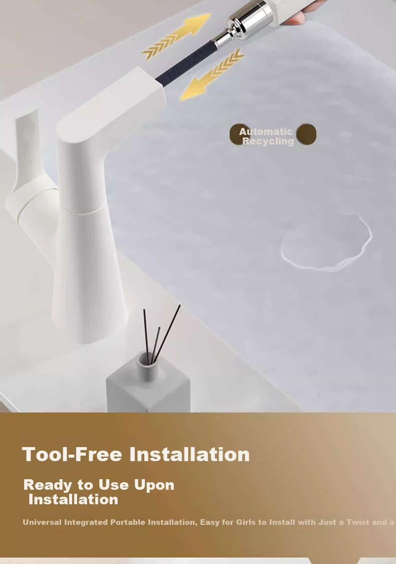 IVORPO German Pull-Out Basin Faucet Lift Rotatable Hot and Cold Water Tap for Washbasin 13