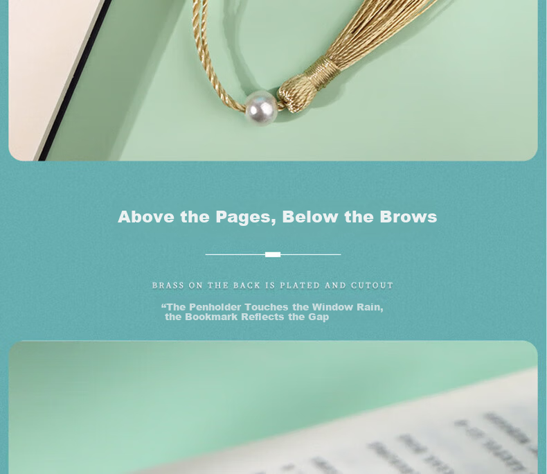 E-Muguo Metal Bookmark Ancient Style Gift Box Chinese Cultural Creative Brass Bookmark Birthday Gift Creative Souvenir for Teachers Classmates Friends Wutong Leaf 9