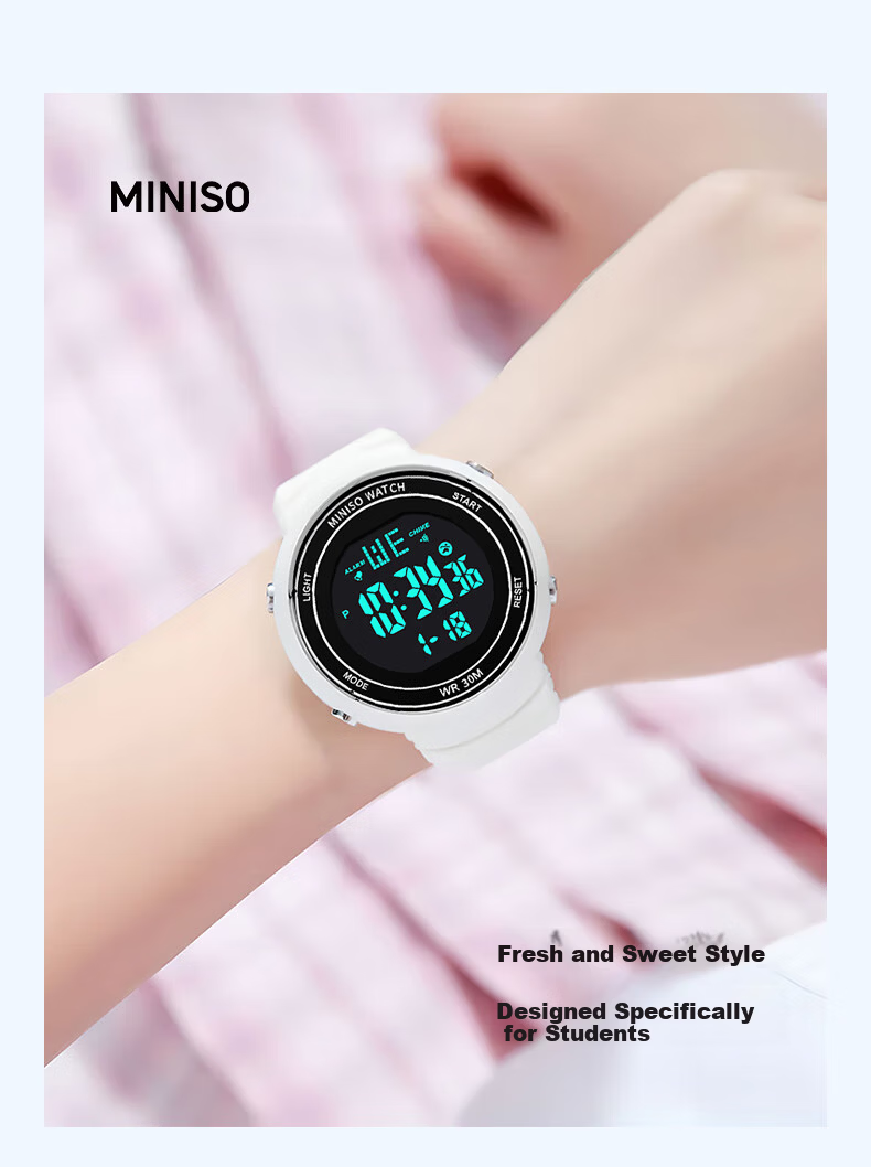 MINISO Digital Watch for Men and Women, Students, Waterproof, Durable, Sports Watch for Children and Teens 6