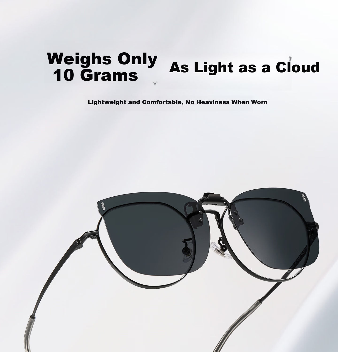 CAPONI Polarized Clip-On HUD Display Sunglasses UV Protection Driving Glasses for Men and Women 20
