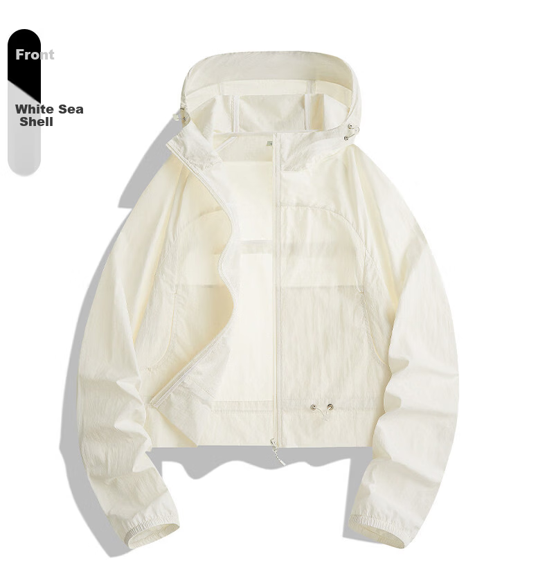 MULINSEN Summer 2026 New Slim Fit Short Sunscreen Jacket for Petite Women, Loose Breathable Hooded Thin Coat 23