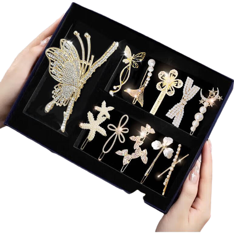 Dijing Butterfly Hair Clip, Hair Barrette, Women's Hair Accessory, 2026 New Style, Bangs Side Clip, Cute Children's Hair Ornament Set