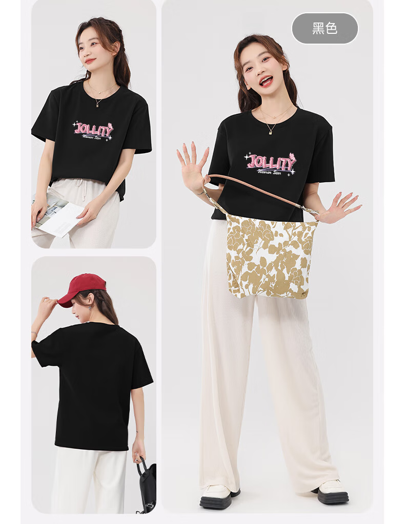 Warrior Women's 2026 Summer Pure Cotton Loose Short Sleeve T-Shirt Dopamine Casual Comfortable Fashion Breathable Versatile Top 9