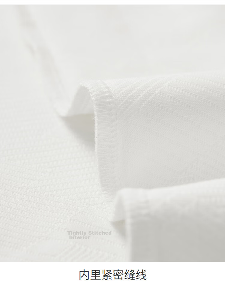 Dance with Wolves [Non-Deforming Collar] Textured Jacquard Summer Breathable Men's Short Sleeve Polo Shirt 803 Off-White L 23