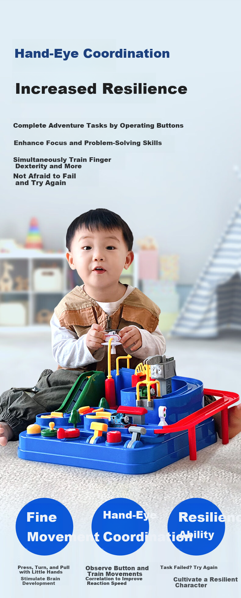 Gakken Thomas the Tank Engine Adventure Puzzle Educational Toy Birthday Gift for Boys and Girls Children's Day Gift 8
