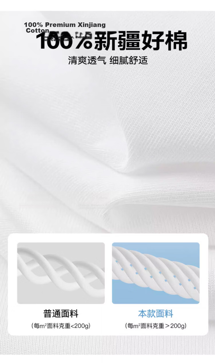 Langsha Pure Cotton Men's Vest Summer Outdoor Sports Casual Couple White T-Shirt Loose Trendy Sleeveless Shirt 4
