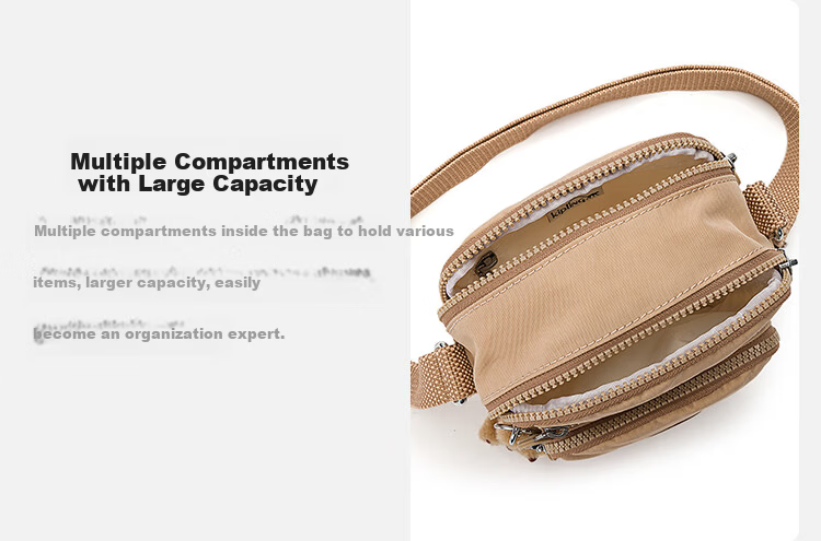 Kaplin Lightweight Cute Fashion Monkey Bag Glacier Blue Patchwork Crossbody Bag RON Women 2026 Spring Summer Birthday Gift 5