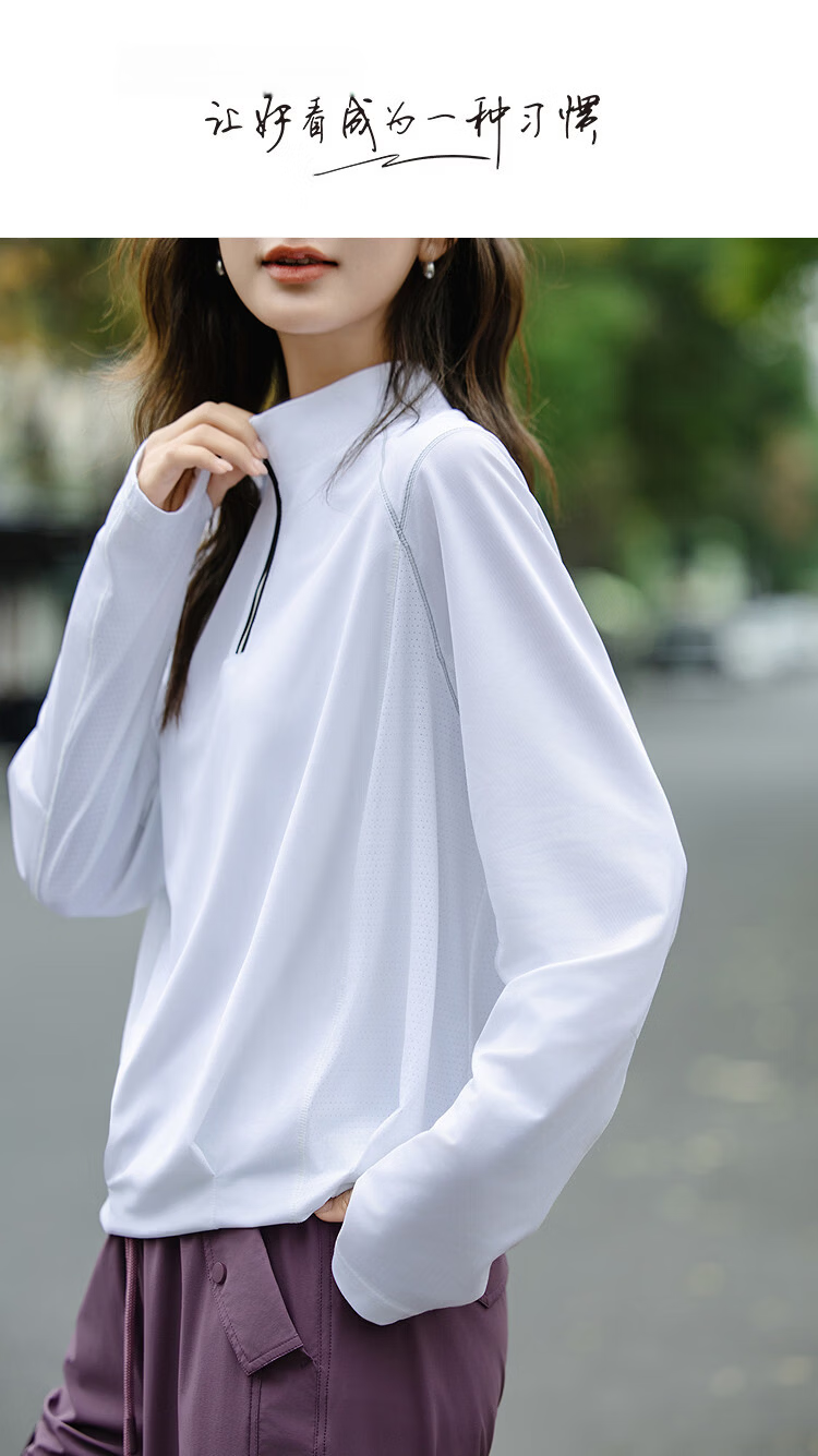 Demana Urban Style Spring Sports Half-Zip Color-Block Stitching Loose Slimming Sweatshirt for Women 1